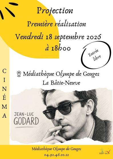 Projection Première réalisation Jean-Luc Godard