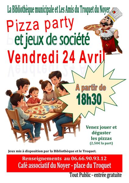Pizza party et Jeux de société