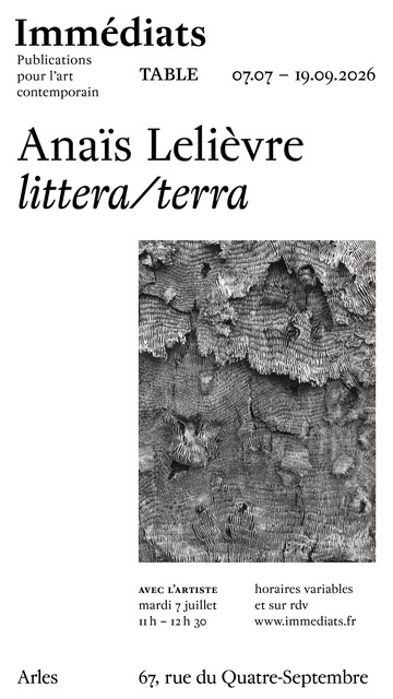 Anaïs Lelièvre, littera/terra