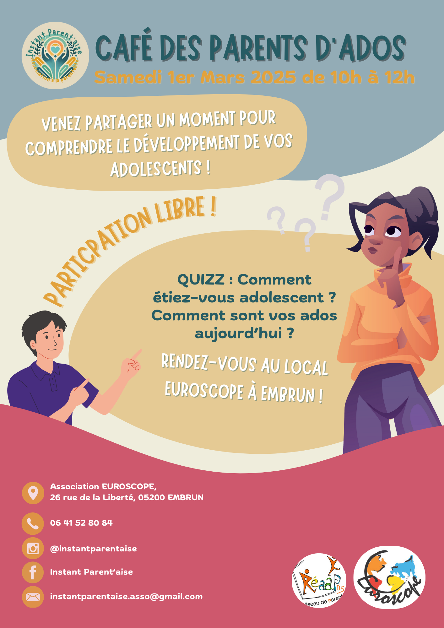 Café parents d'adolescents EMBRUN