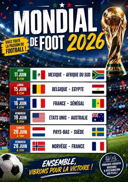 Diffusion du Mondial de foot 2026 au Camping des Monts d'Albi