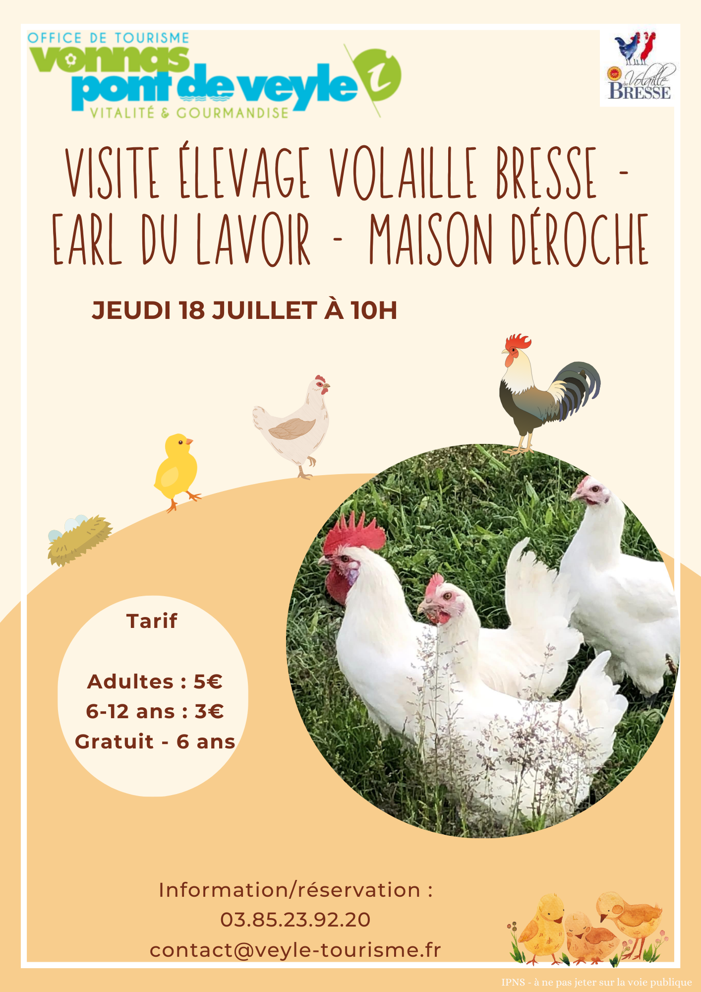 Visite élevage volaille de Bresse