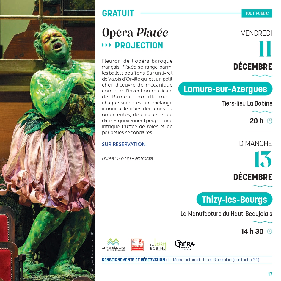 Opéra Platée - projection tout public - Lamure_Lamure-sur-Azergues