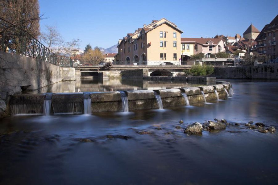 Les installations hydrauliques de l'île Saint-Joseph d'Annecy