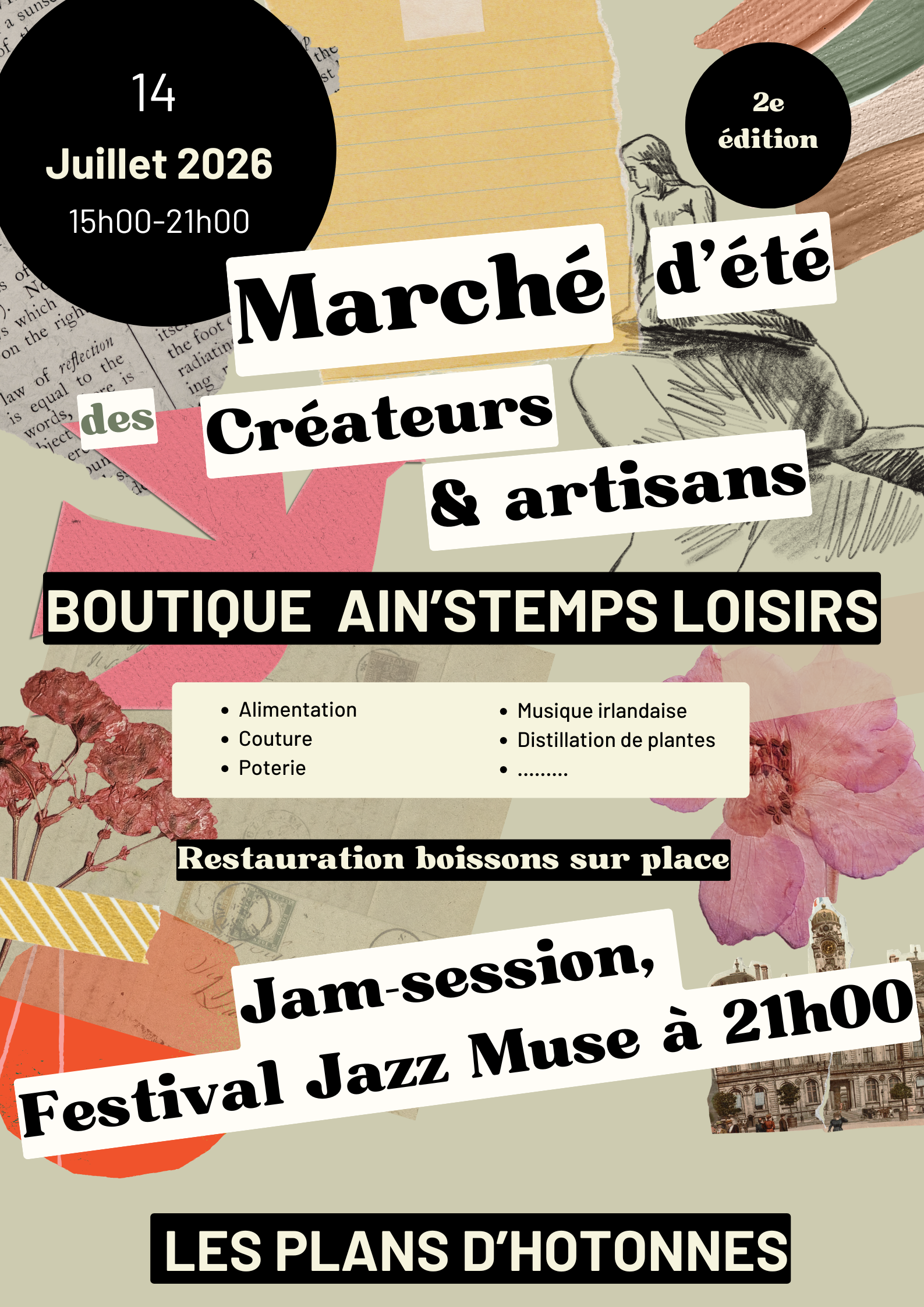 March� artisanal d'�t� aux Plans d'Hotonnes