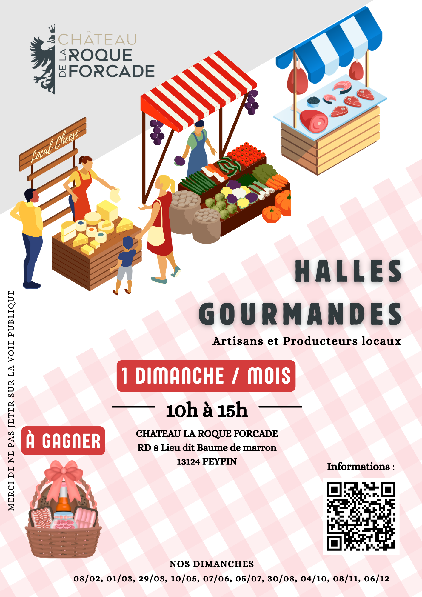 Les Halles Gourmandes au Château de la Roque Forcade