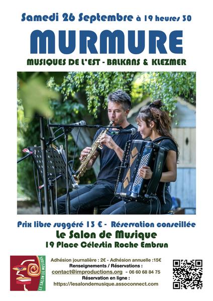 Musiques des Balkans et Klezmer 'Murmure'