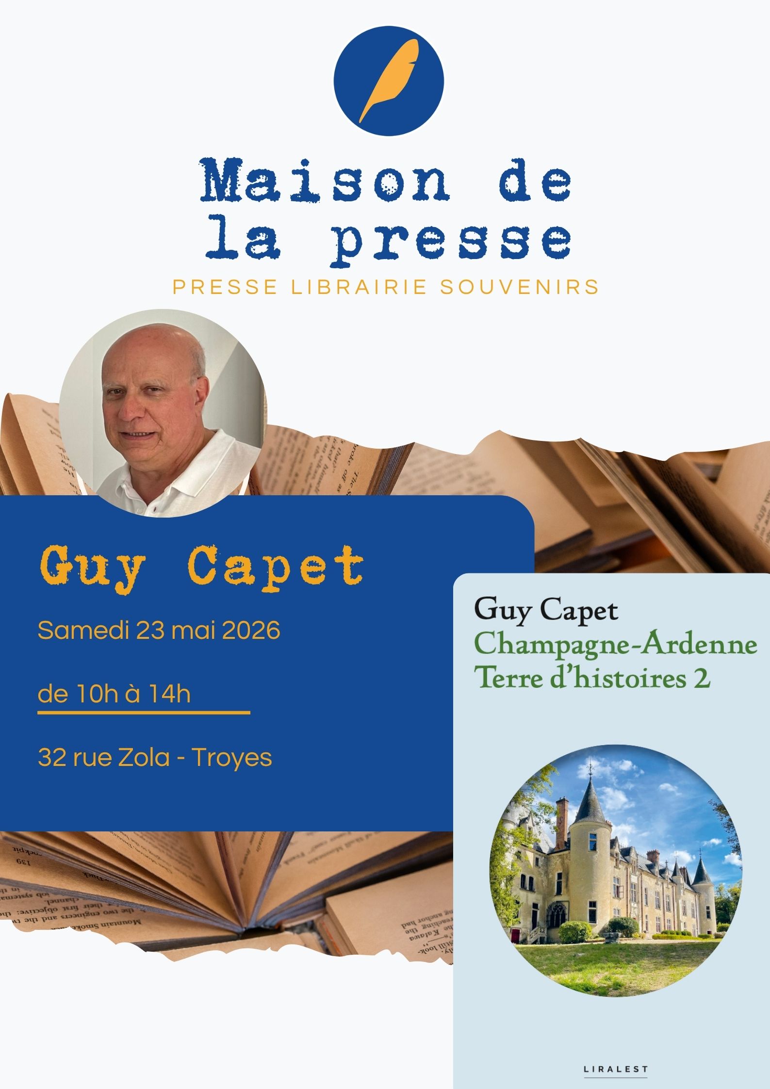 Guy Capet en dédicace — visuel événement