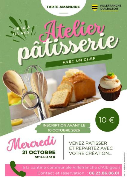 Atelier pâtisserie avec un chef – Tarte amandine
