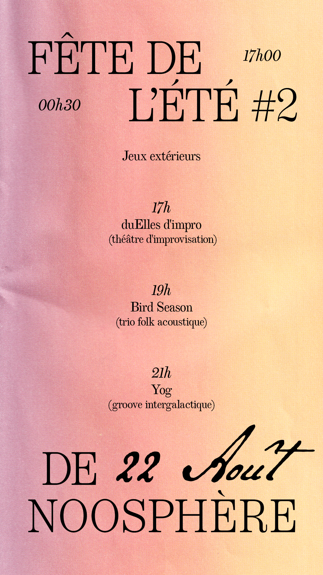 La fête de l'été #2 de Noosphère