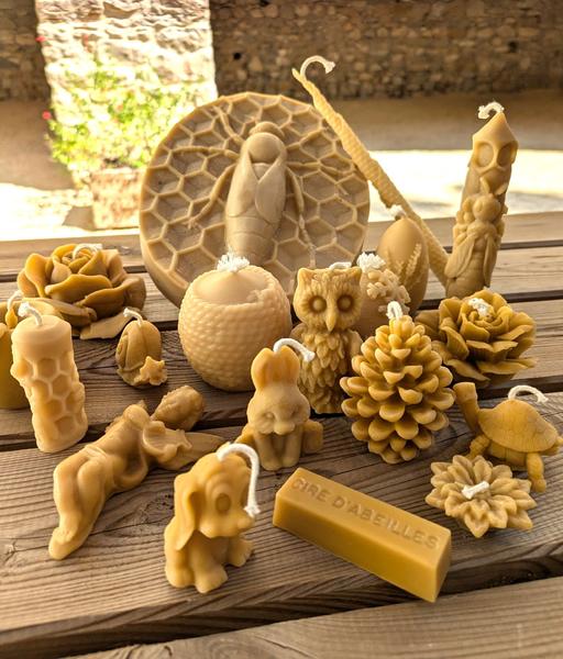 Les bougies en cire d'abeilles !