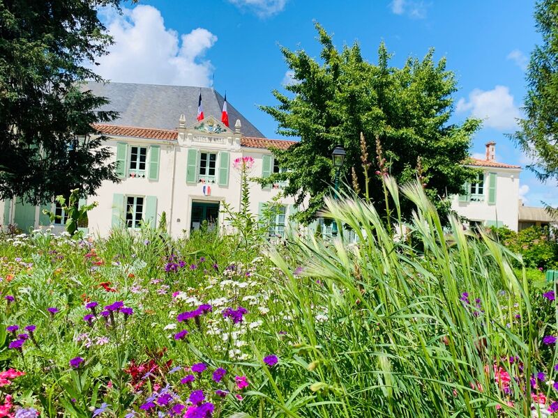 Vue sur la mairie de Marans
