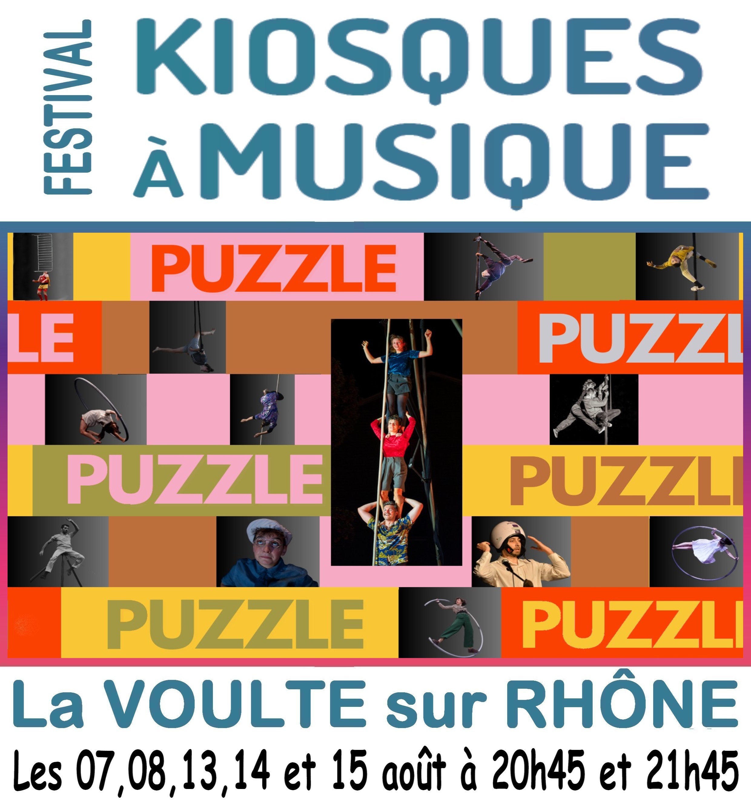 Festival "Kiosques à musique" #38 - Interventions d'artistes circassiens du collectif "Puzzle"