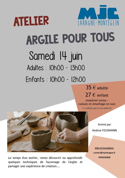 - © MJC de Laragne Atelier 'argile pour tous'_Laragne-Montéglin - © MJC de Laragne