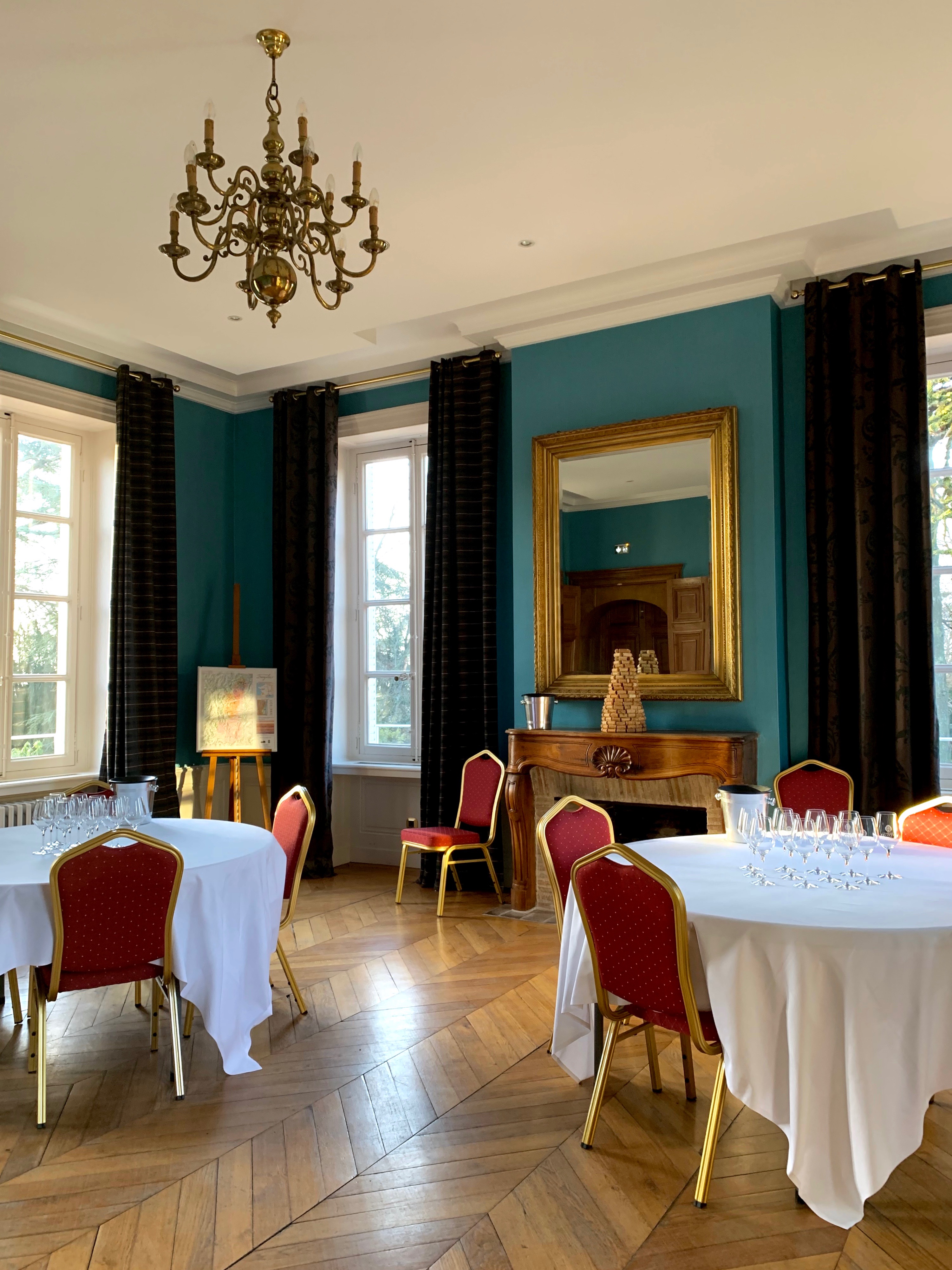 Salon Bleu Château Bellevue Morgon