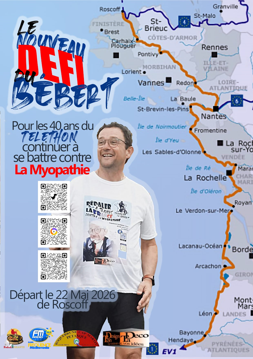 Étape royannaise du défi sportif de sensiblisation aux myopathies