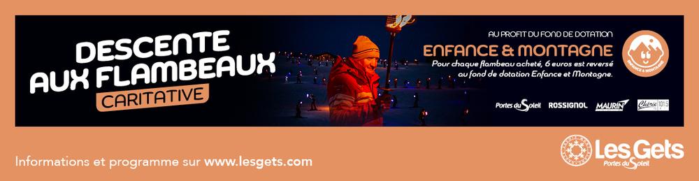 Charity torchlight descent_Les Gets