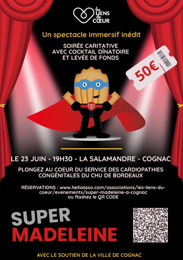 Spectacle "Super Madeleine" - Les Liens du cœur