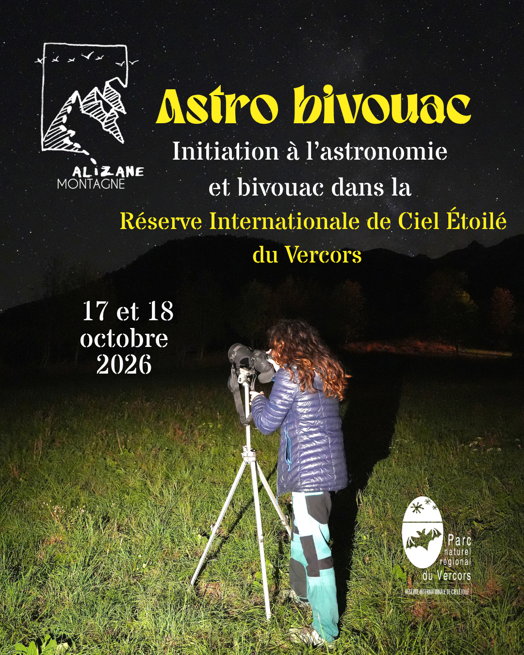 Bivouac et initiation à l'astronomie dans le Vercors_Chichilianne