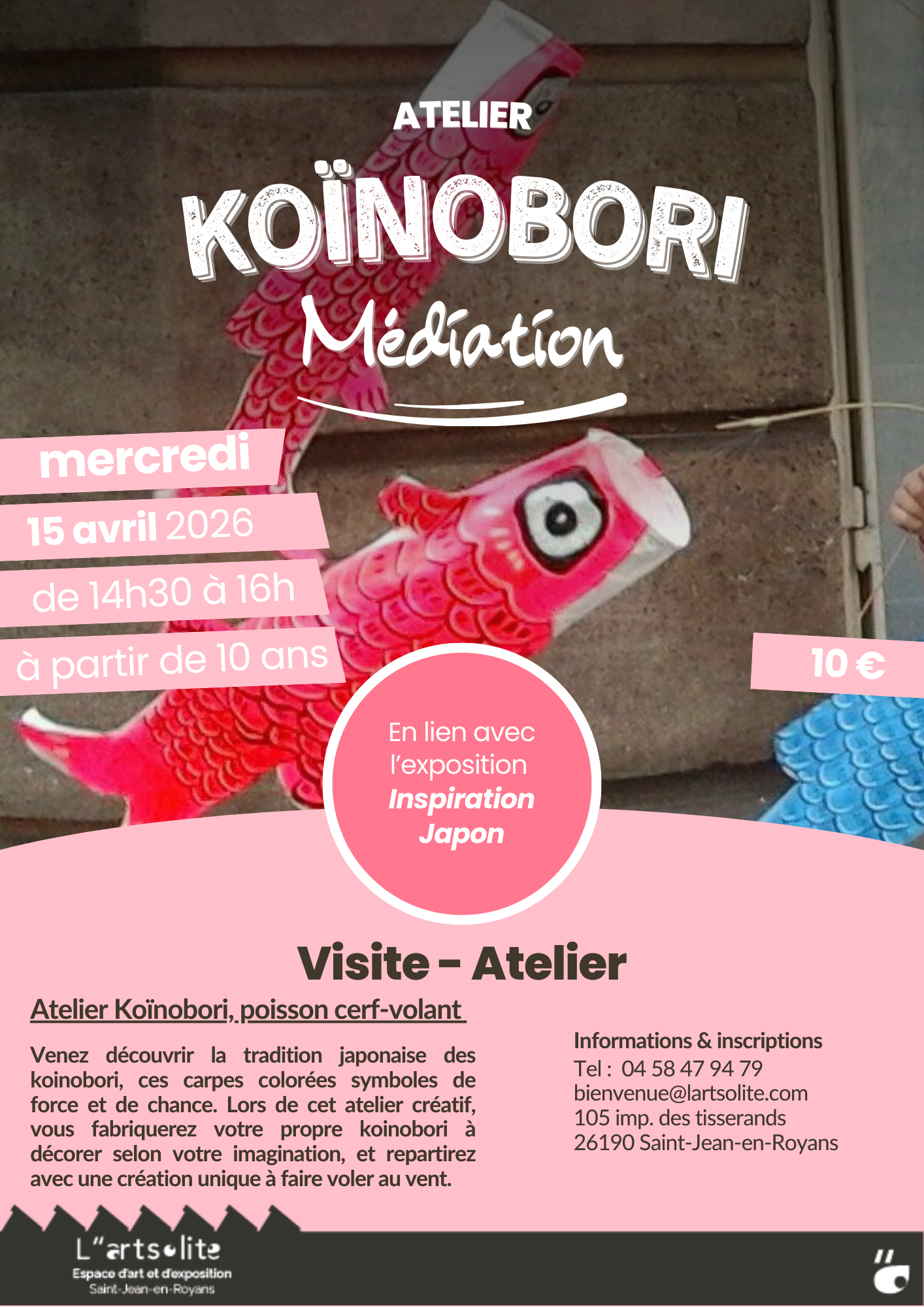 Atelier Médiation  Koïnobori_Saint-Jean-en-Royans