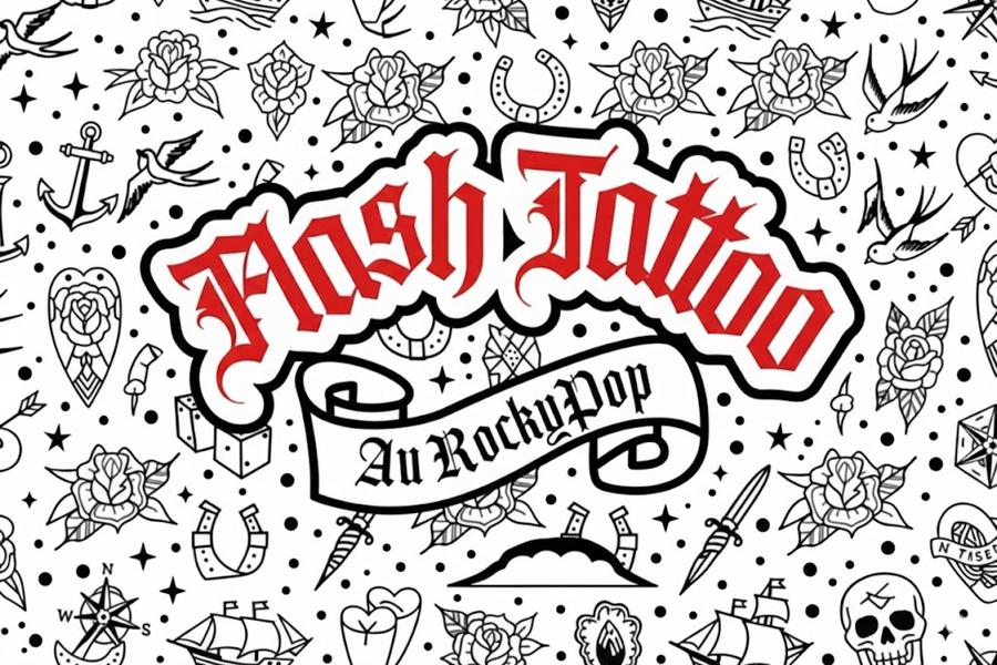 Flash tattoo in het Rocky Pop Hotel