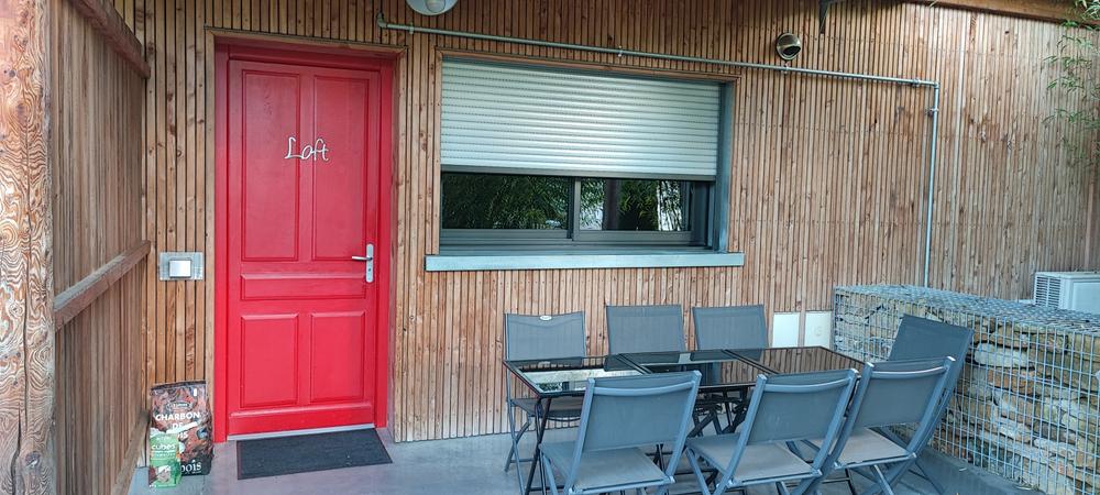 Terrasse privative abritée