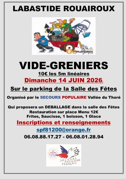 Vide-Greniers du Secours Populaire