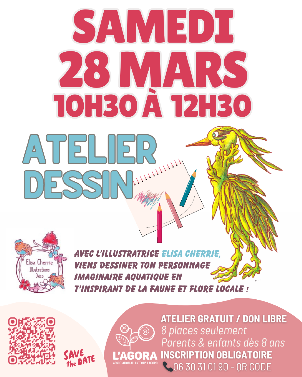 Atelier dessin à l'Agora