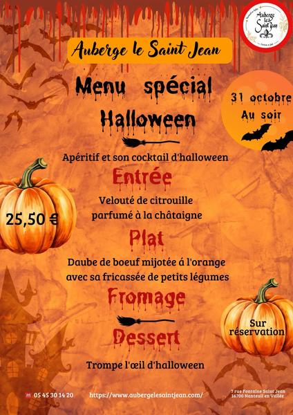 Menu spécial Halloween
