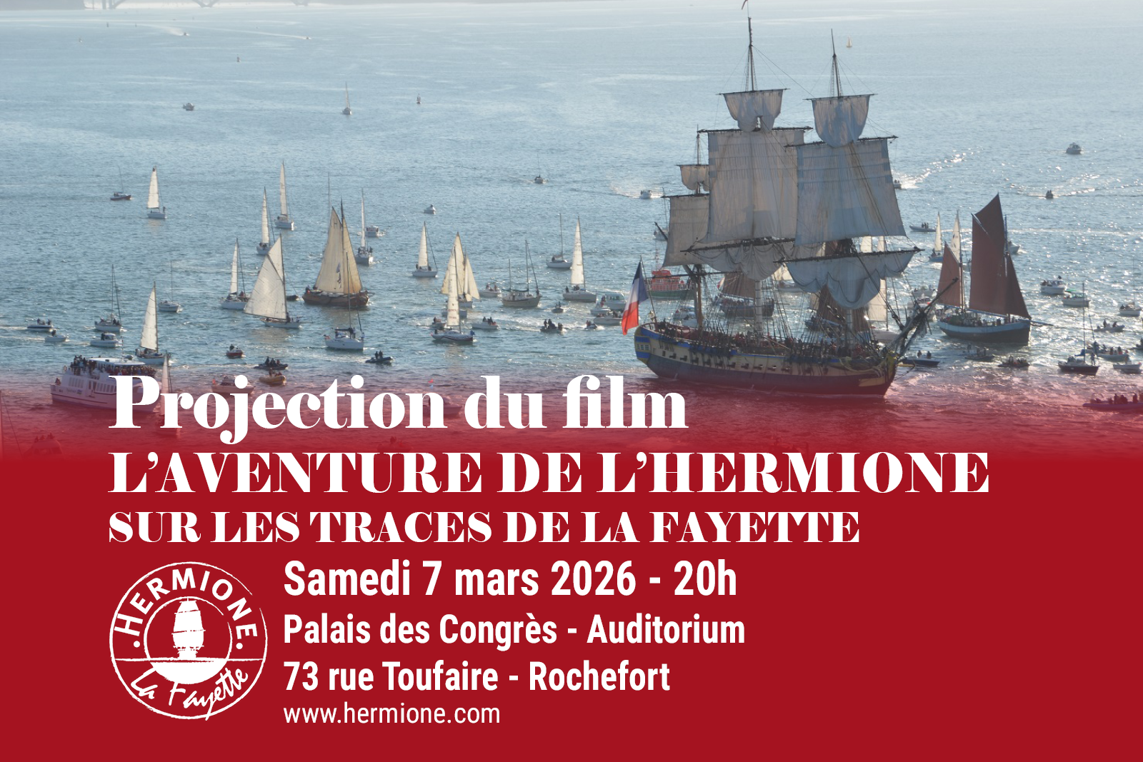 Cinéma : Projection du film L'Aventure de L'Hermione