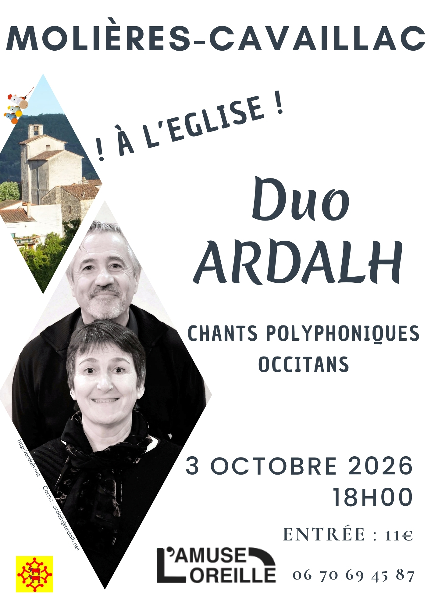 Concert Duo Ardalh à Cavaillac