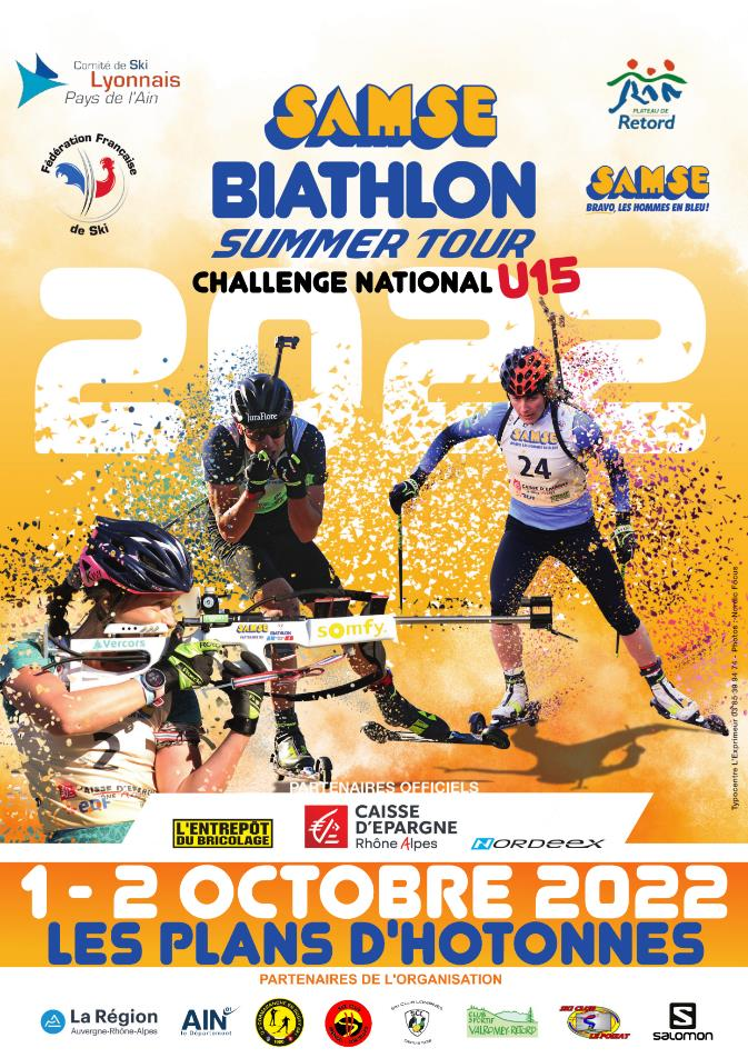Biathlon Summer Tour : challenge national U15 aux Plans d'Hotonnes