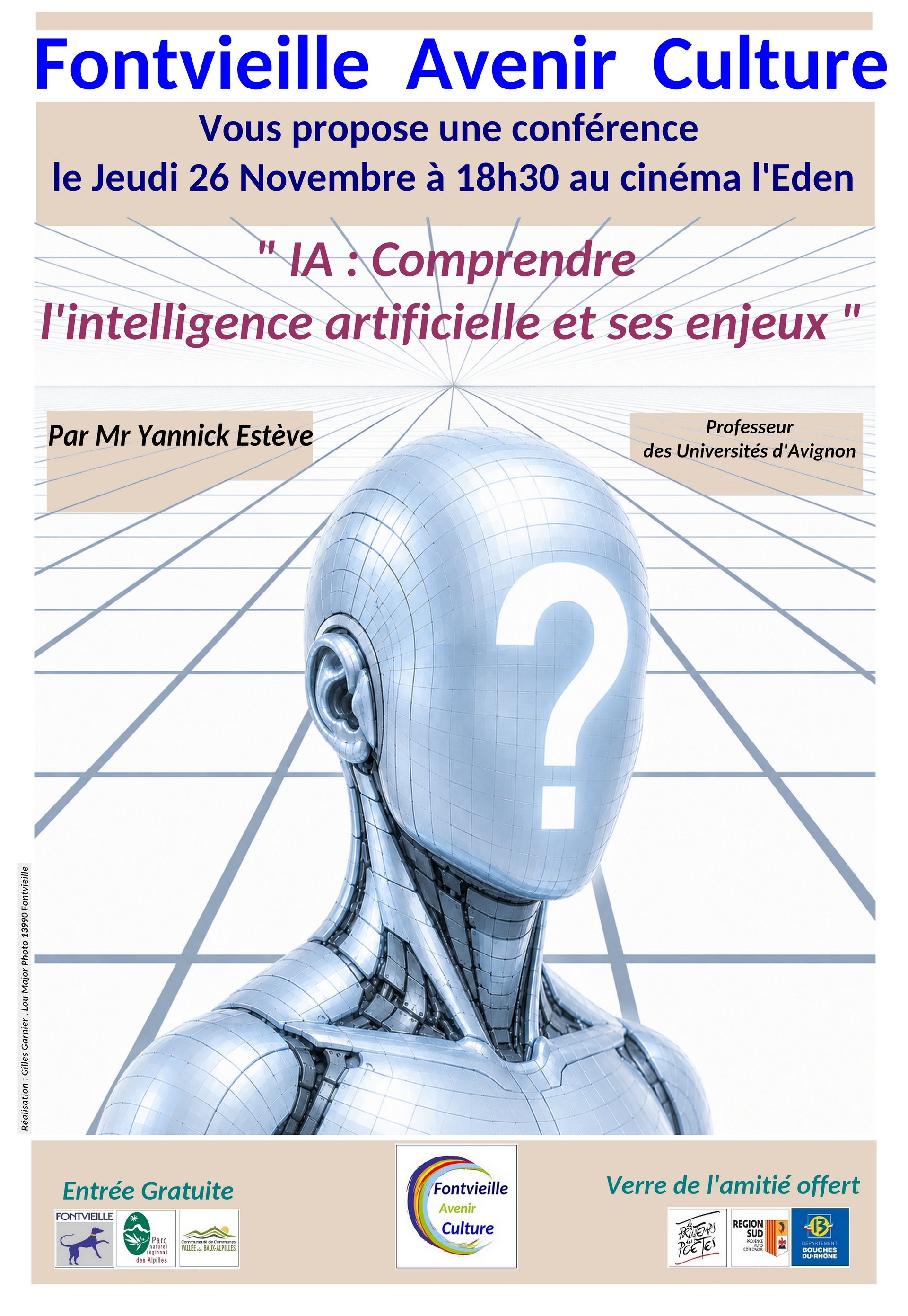 Conférence "IA, comprendre l'intelligence artificielle et ses enjeux"