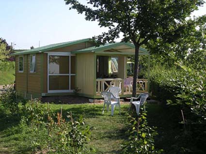 mobil home camping de Fleurie