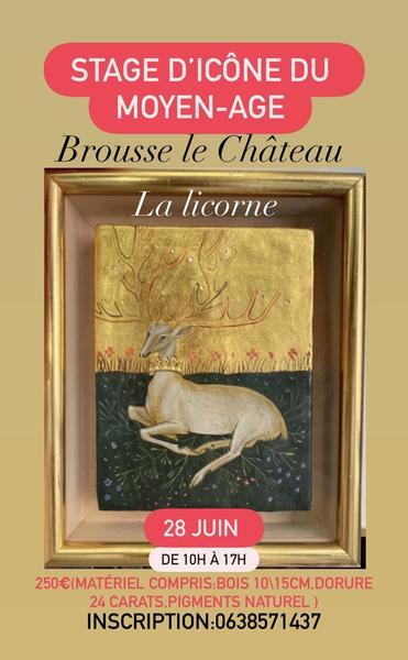 Stage d'icône du moyen-âge