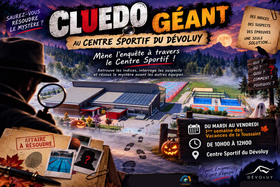 Cluedo géant au Centre Sportif