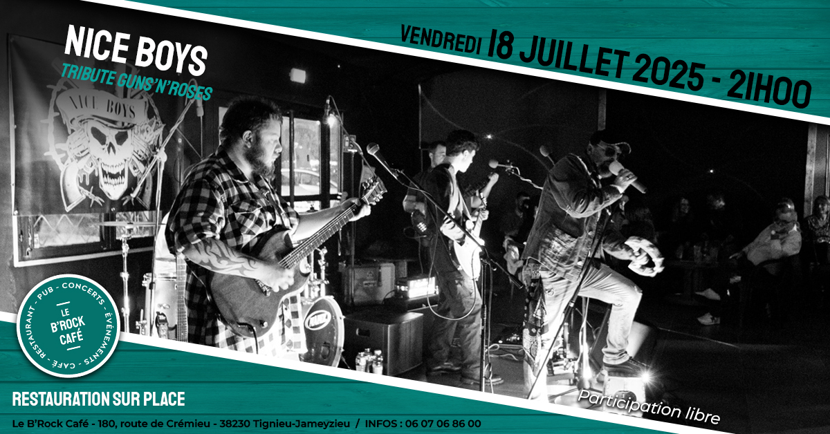 Concert du B'Rock café : Nice Boys - Tignieu-Jameyzieu - Balcons du dauphiné