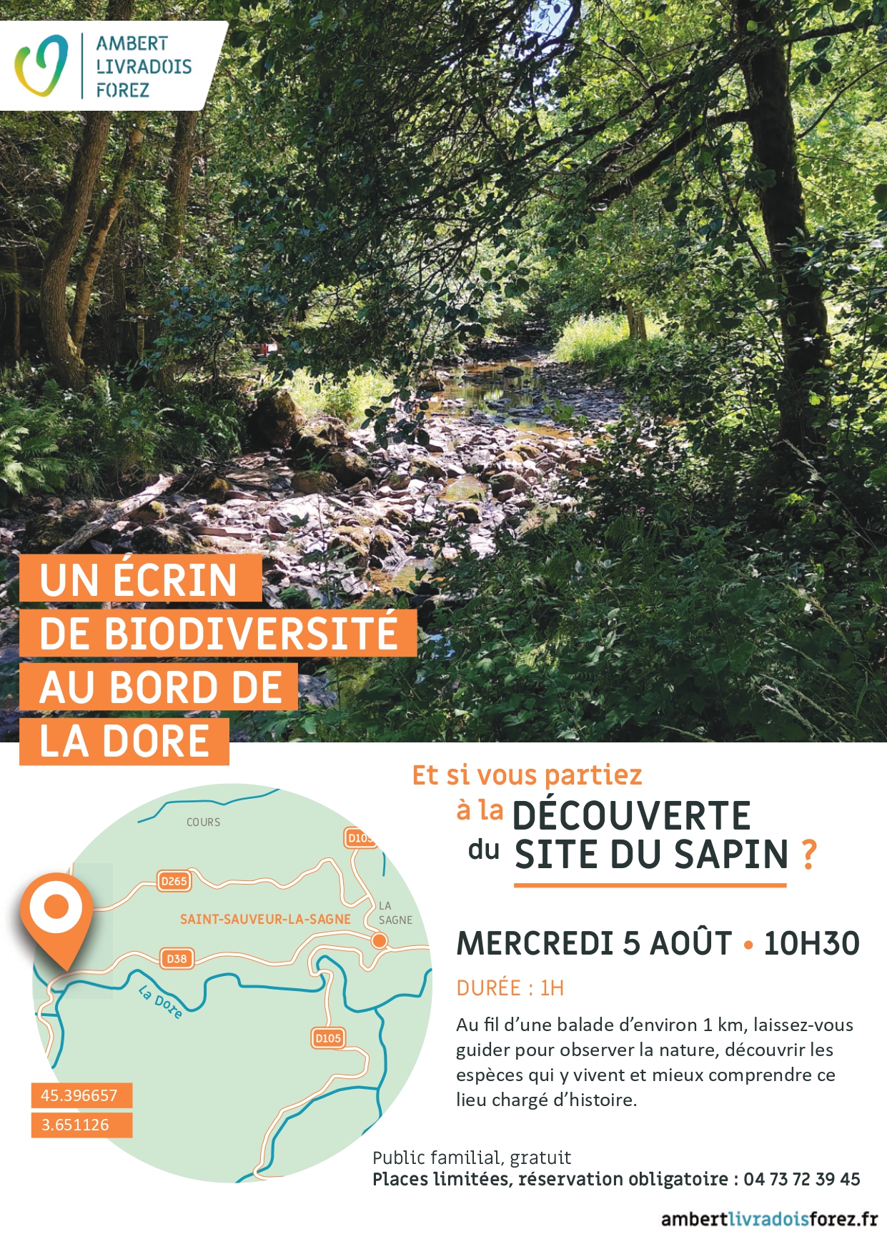 Un écrin de biodiversité au bord de La Dore – randonnée guidée