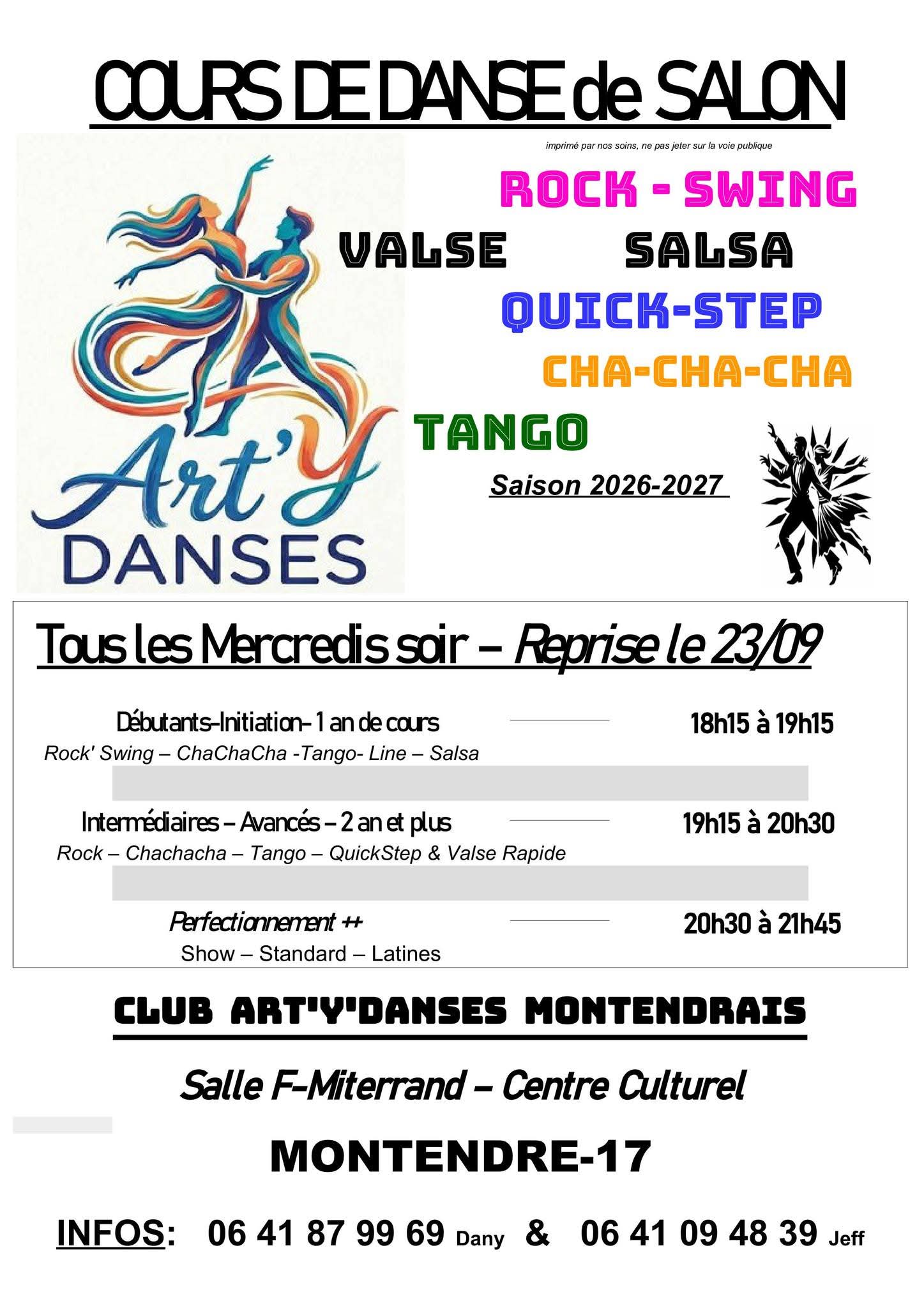 Cours de danse