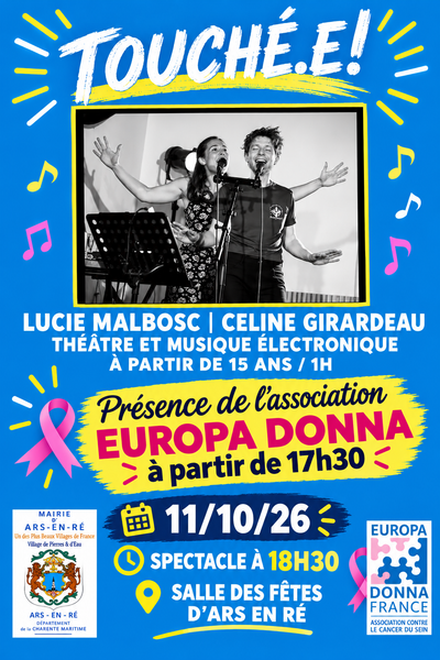 Octobre Rose : Théâtre et musique électro « Touché.e ! »