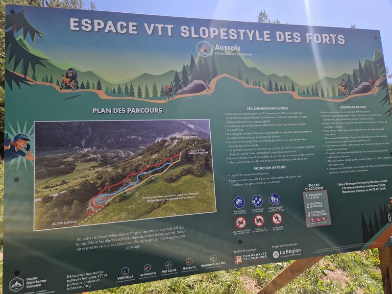 Espace VTT Slopestyle des forts_Aussois