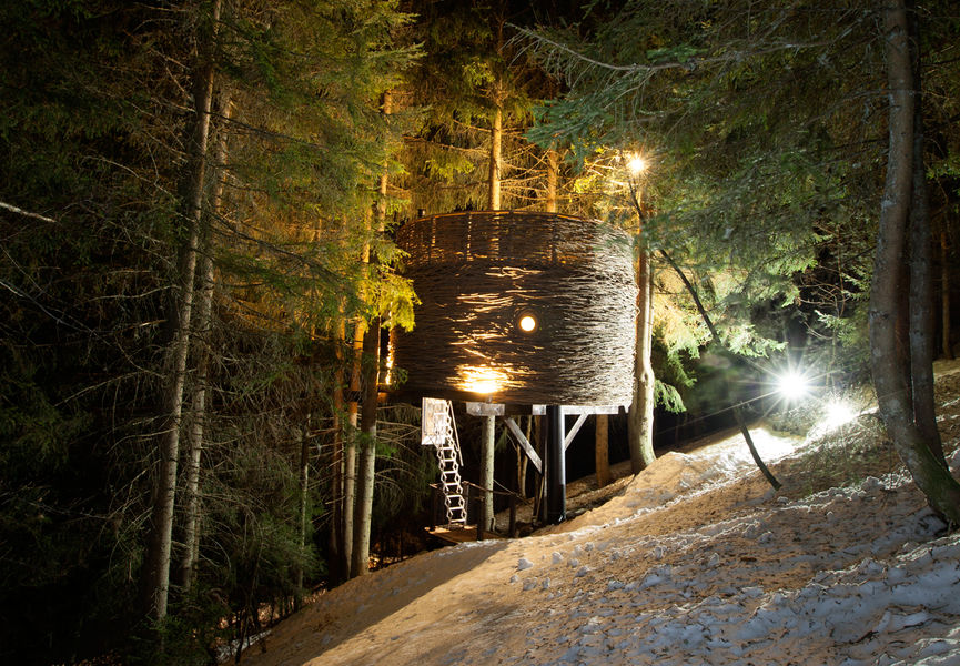 Cabane entre terre et ciel