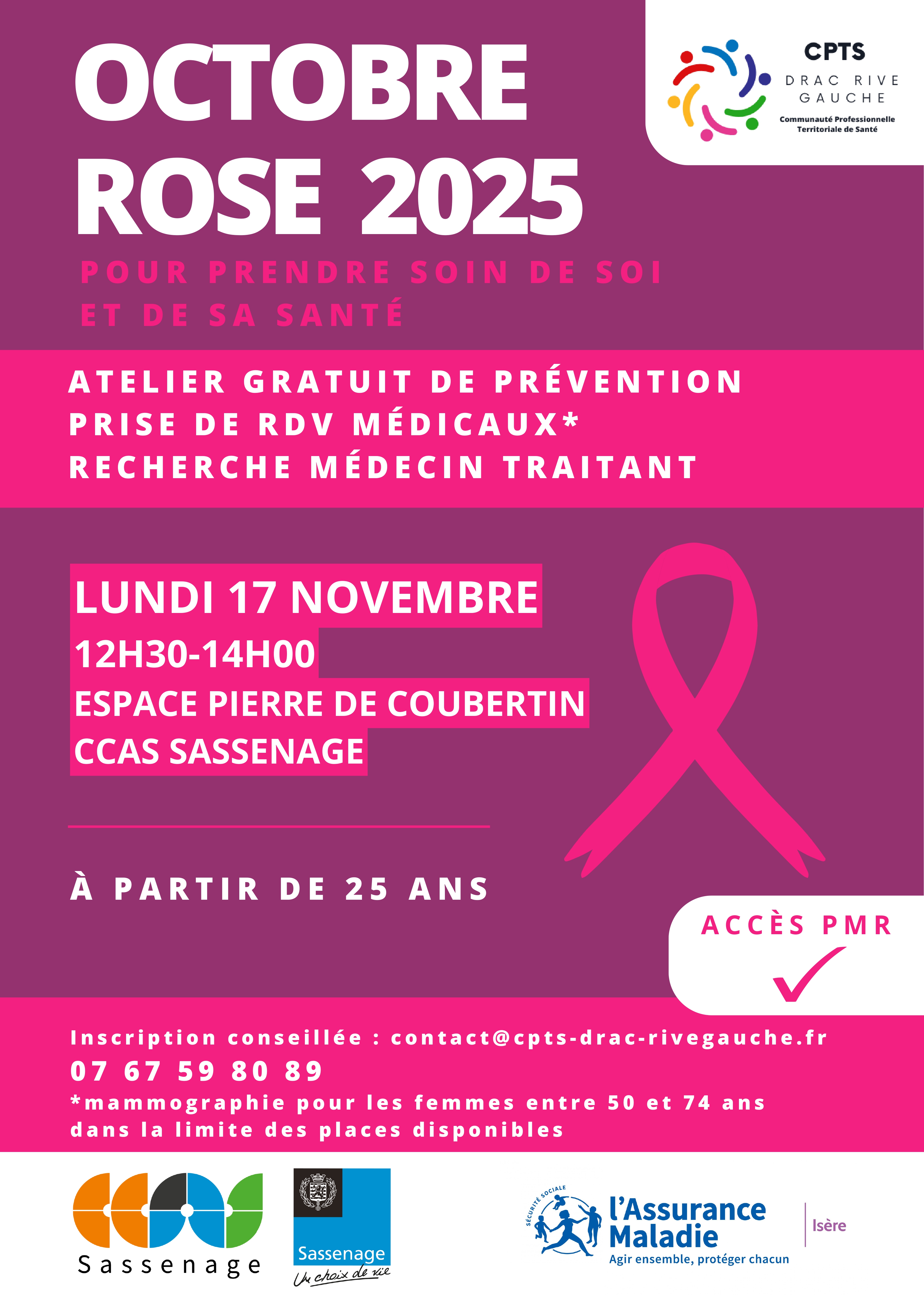 Octobre rose 2025_Sassenage