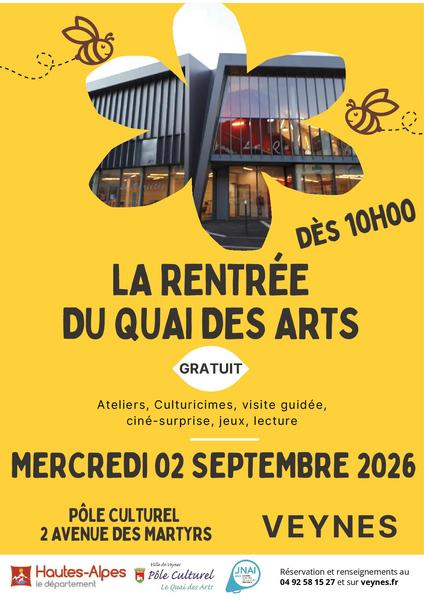 La rentrée du Quai des Arts