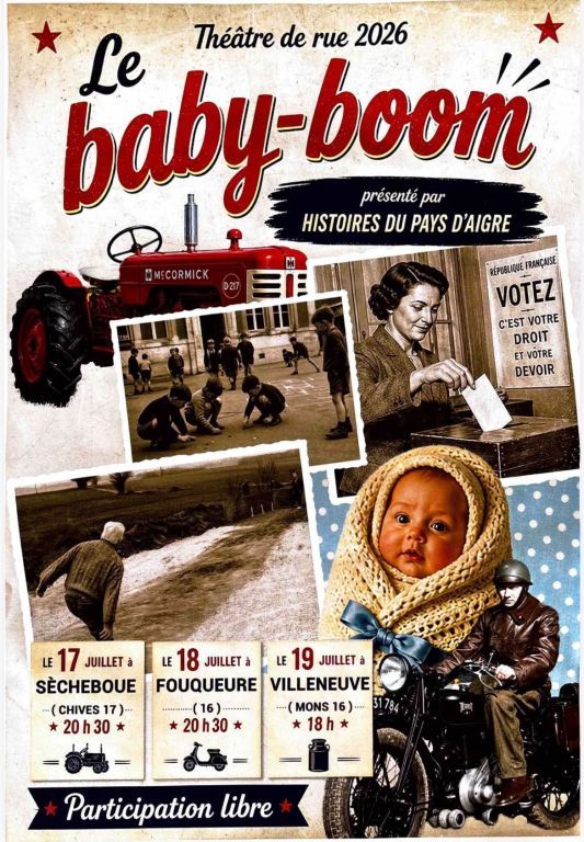 Théâtre de rue "Le baby boom"