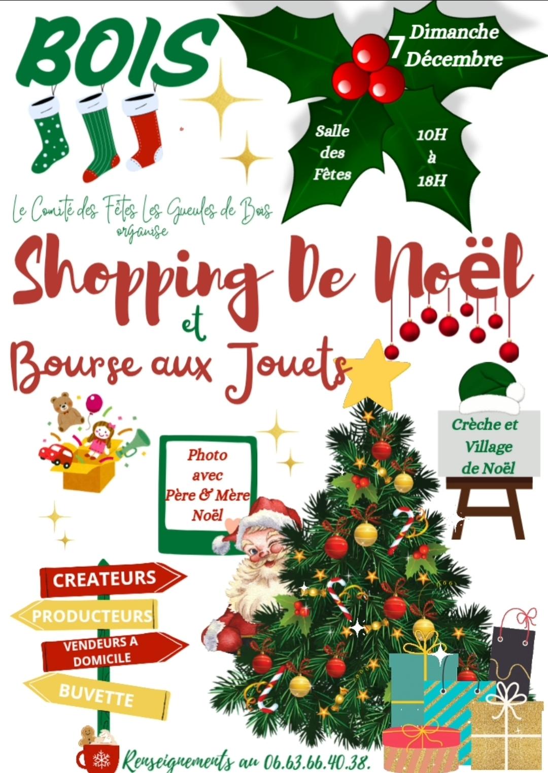Shopping de Noël et bourse aux jouets