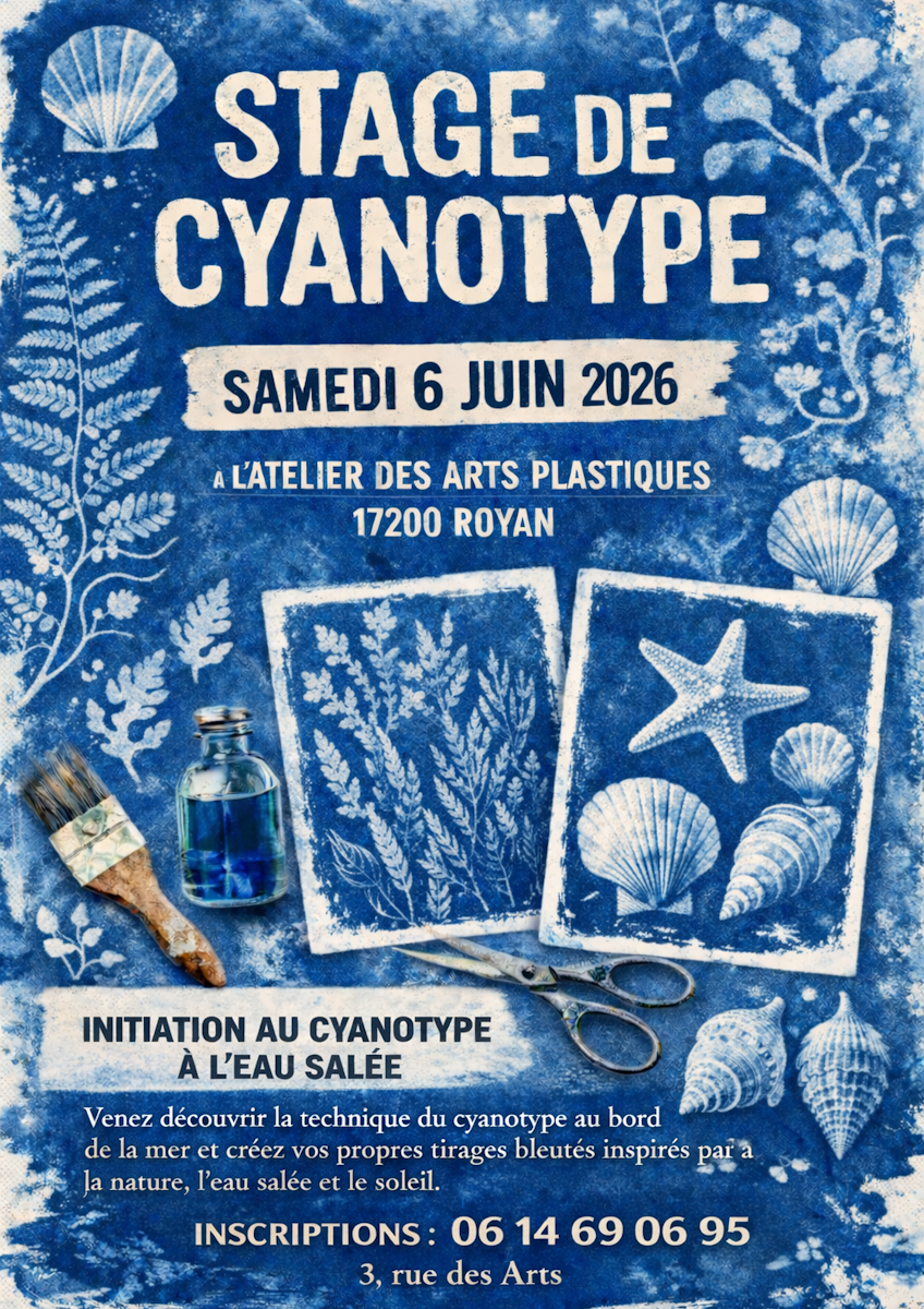 Stage découverte - Le cyanotype à l'eau salée