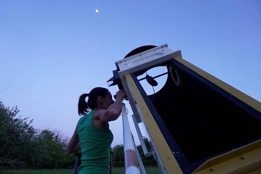 Observation de la lune au télescope