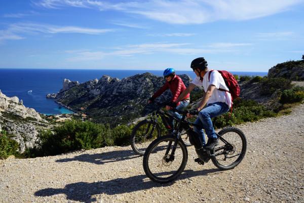 Sortie guidée en vtt électrique dans les Calanques