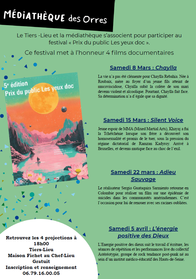 Festival du film documentaire Les Yeux Doc : "Silent Voice"_Les Orres